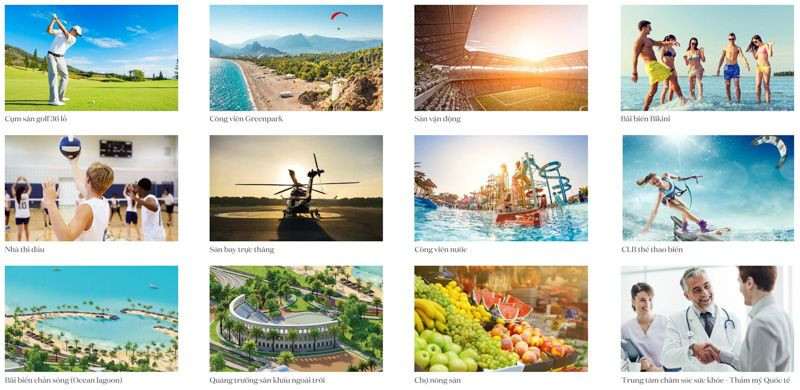 Các loại tiện ích đẳng cấp tại Novaworld