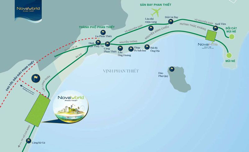 Novaworld Phan Thiết - Vị trí đắc địa