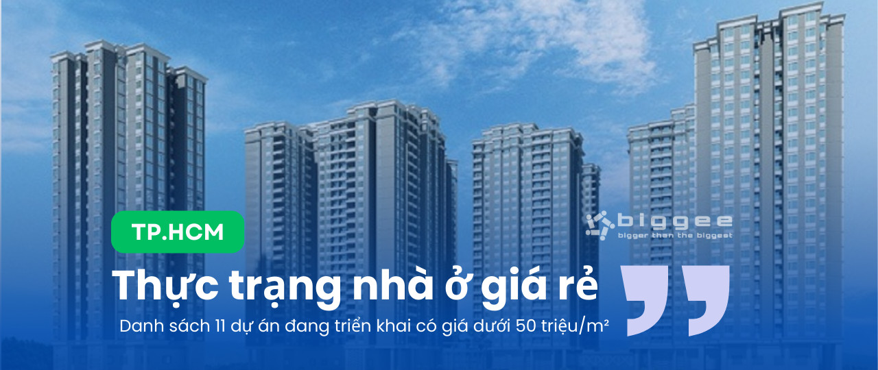 Danh sách dự án căn hộ dưới 50 triệu đồng/m2