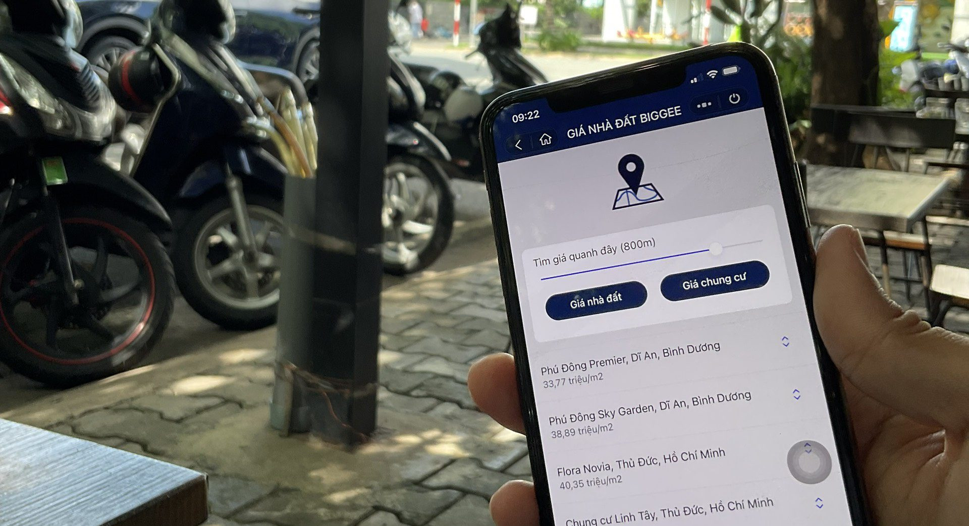 Tìm giá nhà đất tại Biggee trên Zalo Mini App